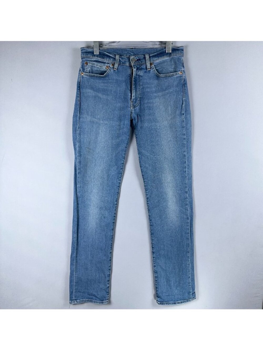 Levis 511 Jeans Mens Size W34 L34 Slim Fit Skinny Mid Rise Blue Light Wash
